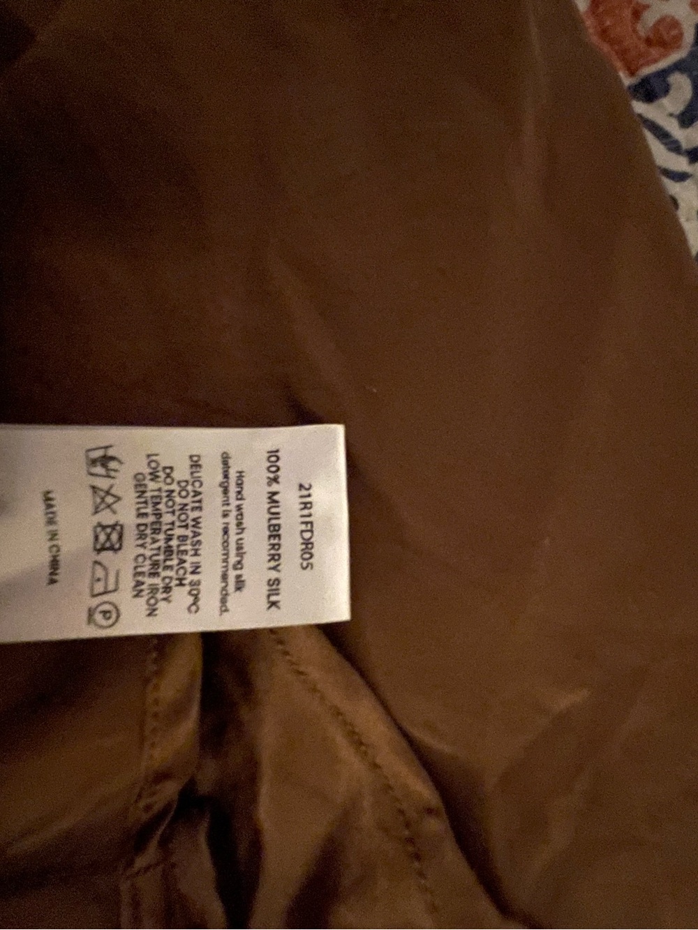 Satin Slip Midi Dress in Olive Brown — Women's - Picture 7 of 8